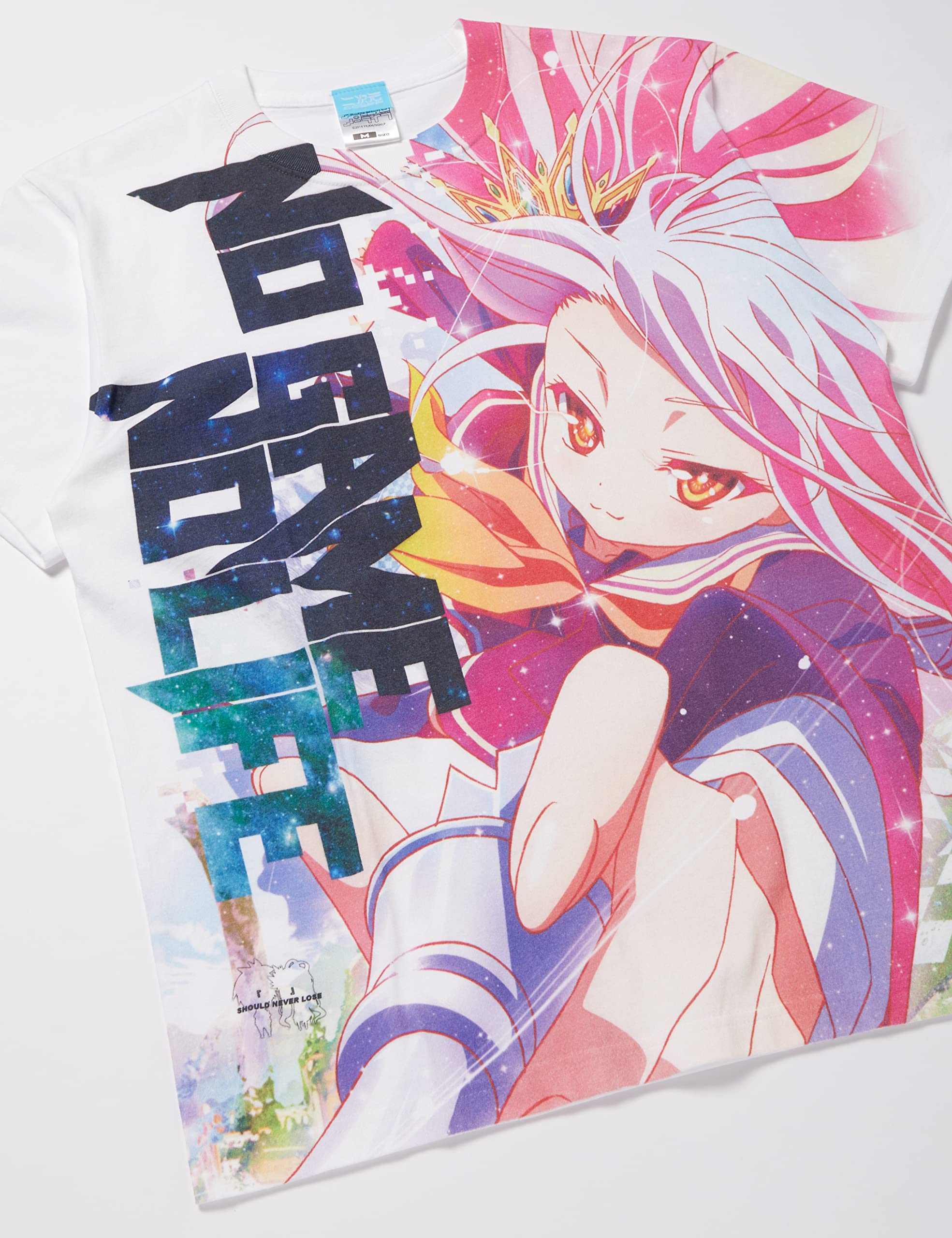 Amazon.co.jp: ノーゲーム・ノーライフ 白 フルグラフィックT